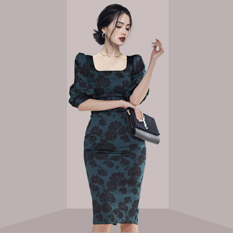 Elegant Ladylike Floral Print  - Midi Skirt Floral recension och pris