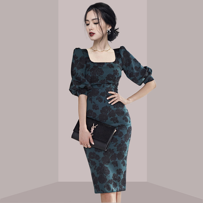Elegant Ladylike Floral Print  - Midi Skirt Floral recension och pris
