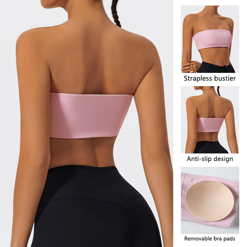 Strapless Sports Bra Gym Crop  - Crop Top Crochet recension och pris