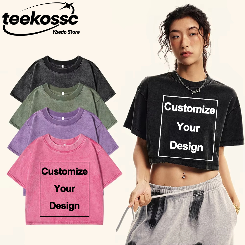 Y2k Custom Solid Washed T-Shir - Crop Top Crochet recension och pris